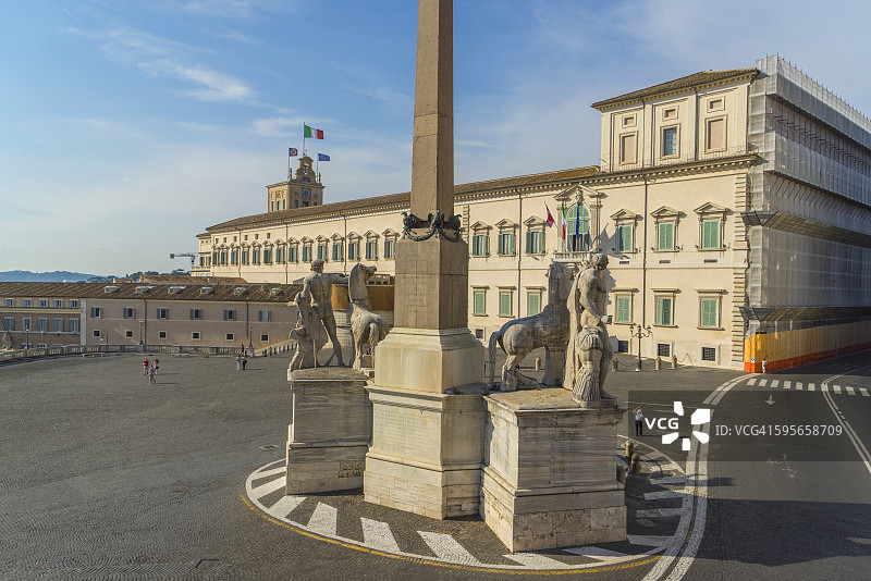 奎里纳莱广场、纪念碑和宫殿图片素材