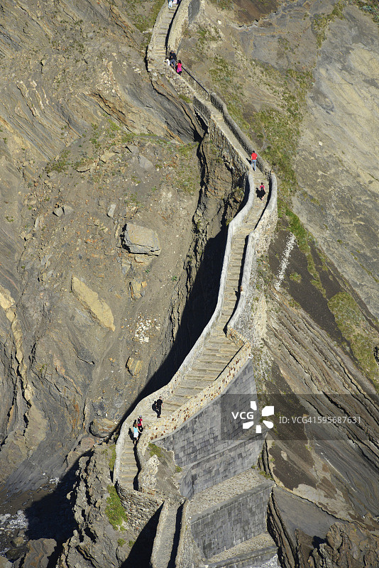 加兹特鲁加特岛，贝尔梅奥，毕尔巴鄂，巴斯克图片素材