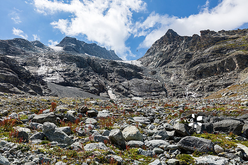 科尔瓦奇峰，3451米，瑞士恩嘎丁图片素材