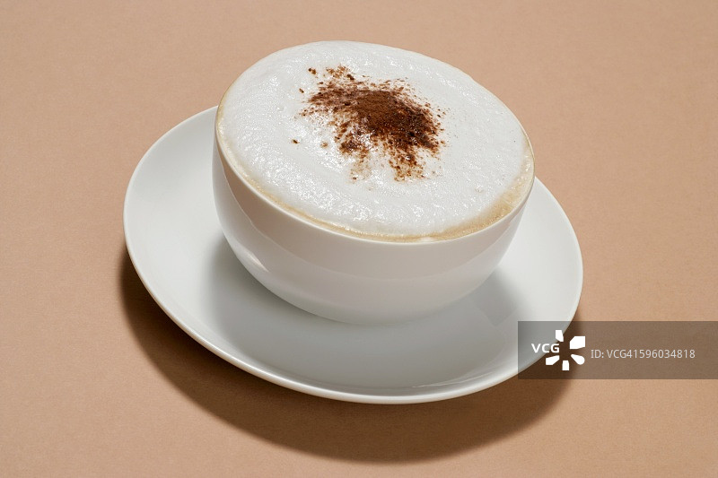 一杯卡布奇诺图片素材