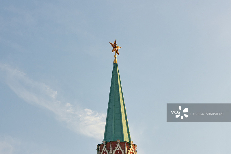 红场上的莫斯科克里姆林宫斯帕斯卡娅塔图片素材