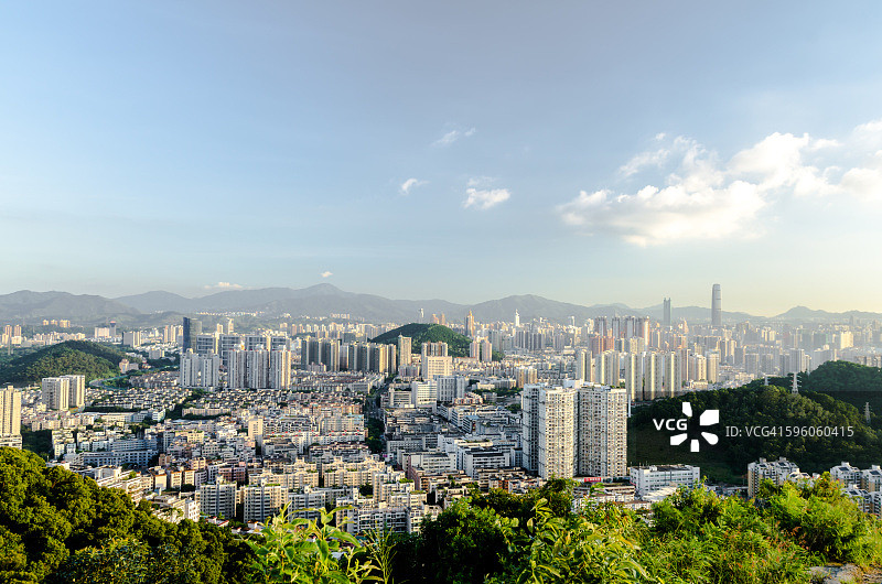 深圳天际线高角度景观图片素材