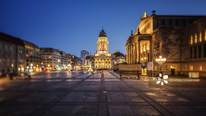 柏林宪兵广场日落图片素材