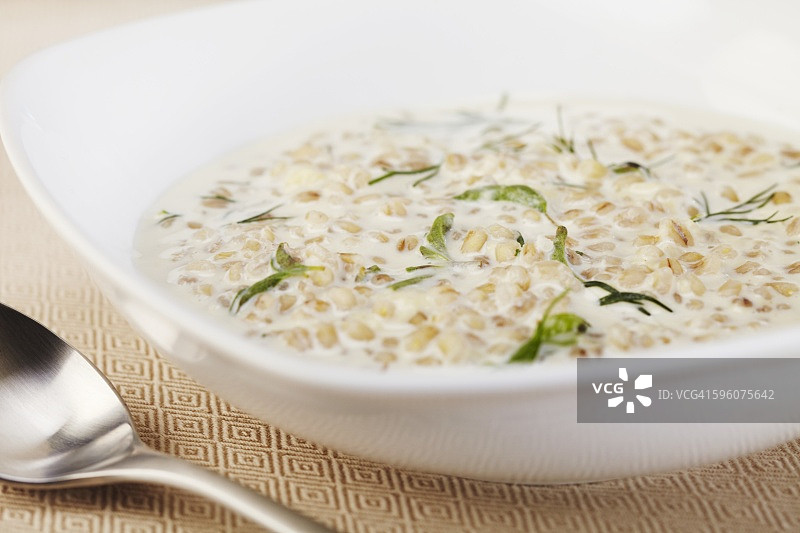 奶油大麦汤图片素材