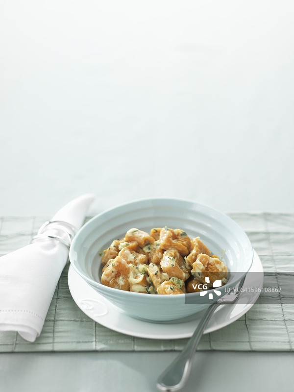 斯蒂尔顿酱马铃薯面疙瘩图片素材