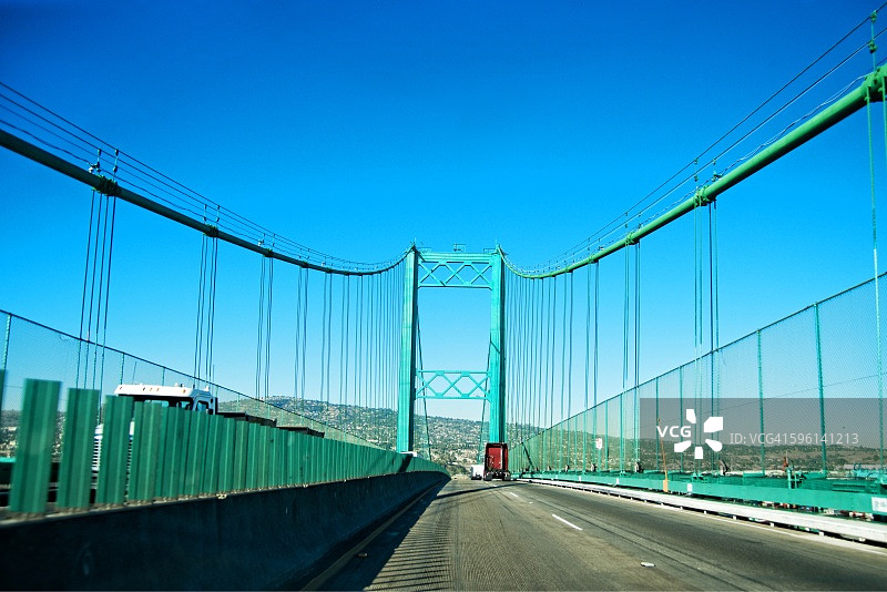 洛杉矶的文森特·托马斯大桥图片素材