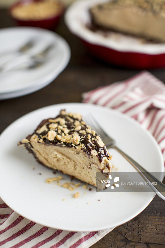 花生酱派切片图片素材