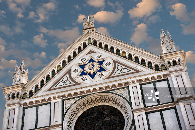 意大利佛罗伦萨圣十字大殿图片素材