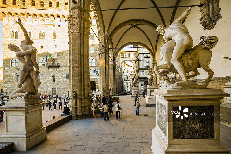 西尼奥里亚广场：佣兵凉廊图片素材