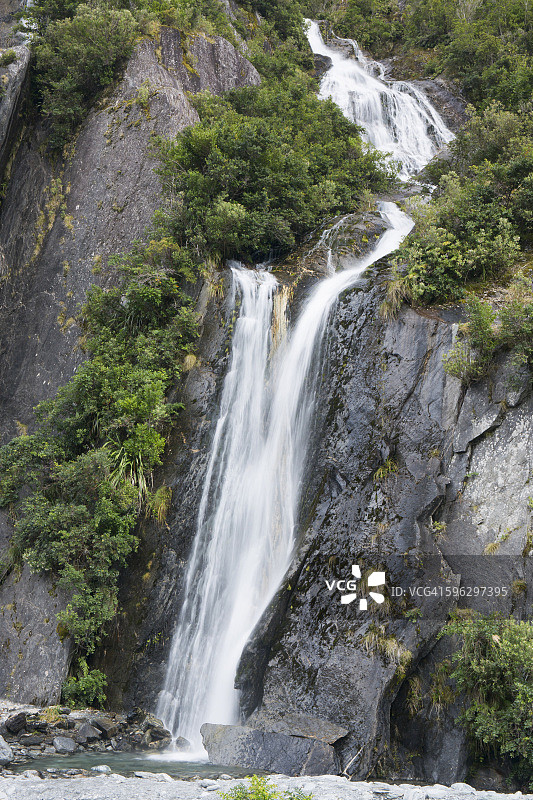 弗朗茨·约瑟夫怀霍河谷的瀑布图片素材