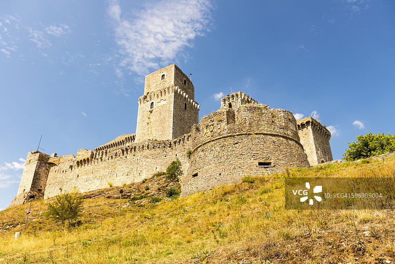 阿西西的罗卡马焦雷城堡图片素材