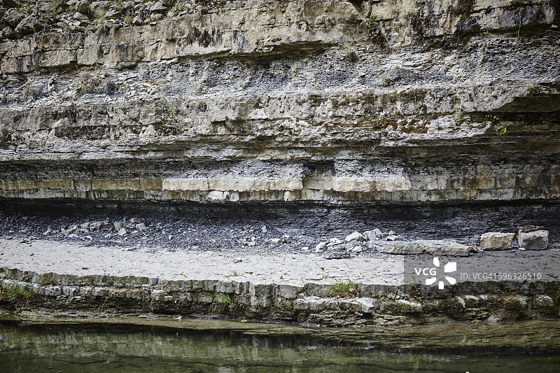 地层岩石和水图片素材