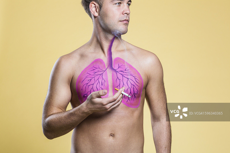 抽烟的男人图片素材