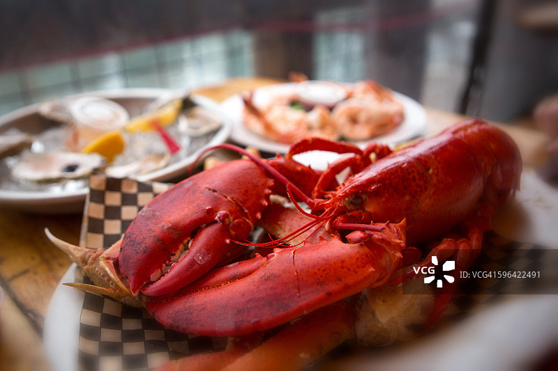 新英格兰海鲜午餐图片素材