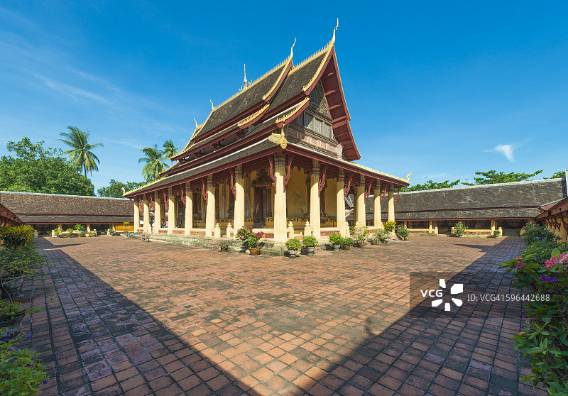 老挝万象西萨格寺图片素材