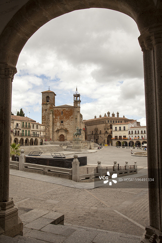 特鲁希略市主广场图片素材