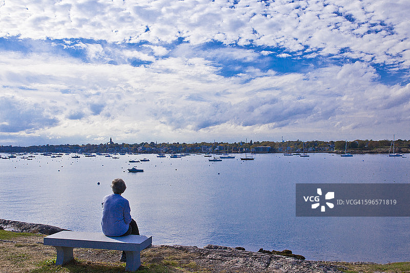 在马布尔黑德港观看活动图片素材