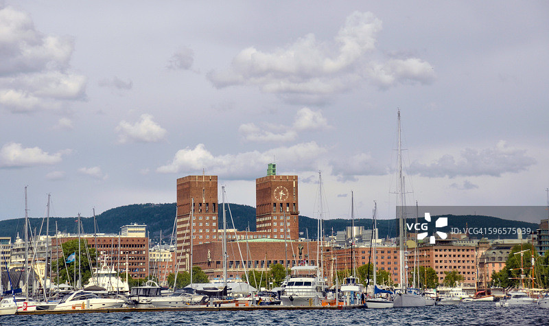 挪威奥斯陆港图片素材