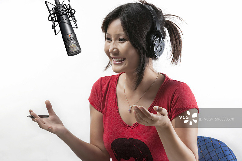 无线电唱片骑师图片素材