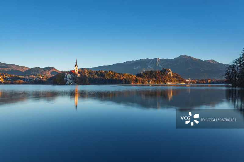 斯洛文尼亚的流血湖图片素材