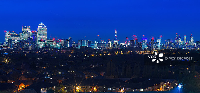 从东部看伦敦图片素材