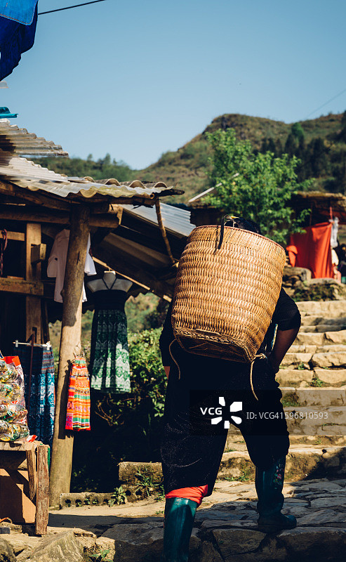 在越南沙巴努力工作图片素材