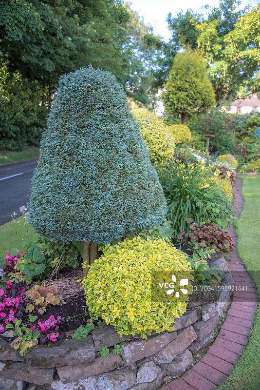 美丽的斯塔福德郡花园，英格兰图片素材