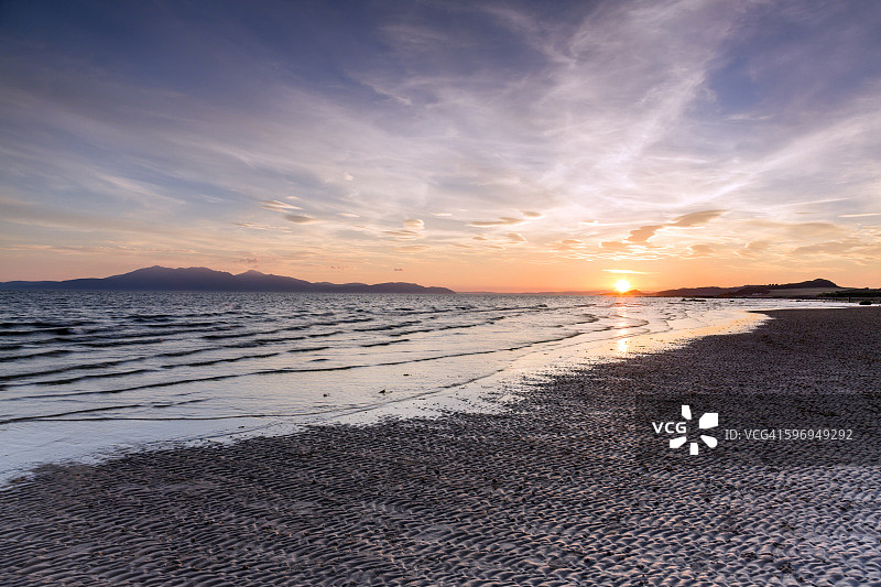 海岸日落图片素材