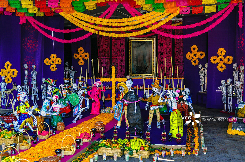 墨西哥城亡灵节图片素材
