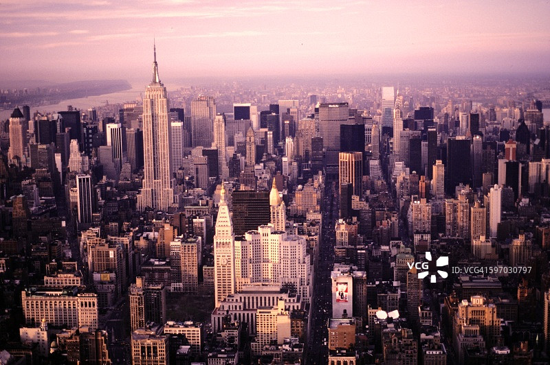 曼哈顿中城天际线图片素材