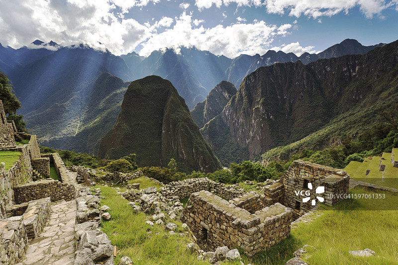 秘鲁库斯科马丘比丘太阳神庙图片素材