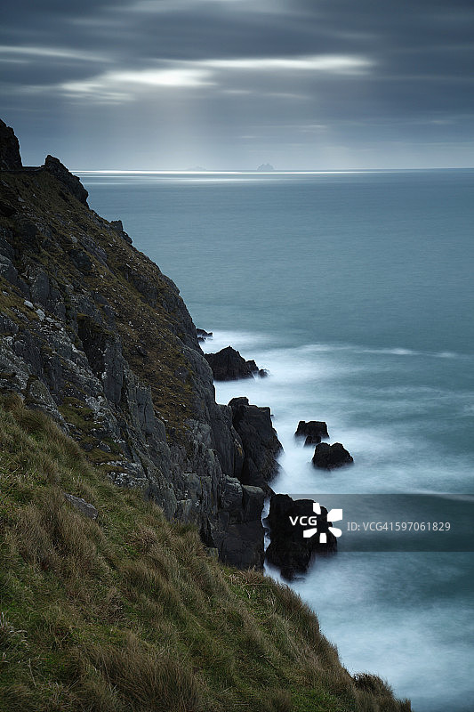 狂野大西洋之路，丁格尔半岛斯莱角行车风光图片素材