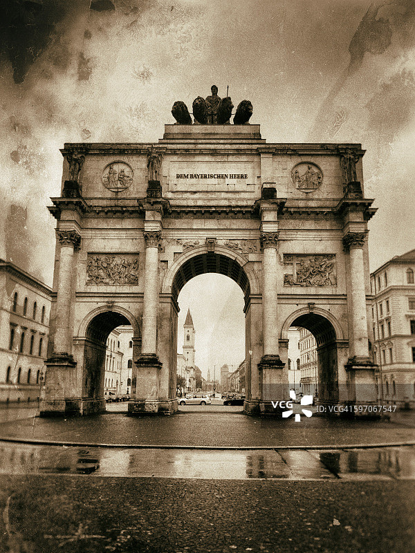 德国慕尼黑：凯旋门图片素材