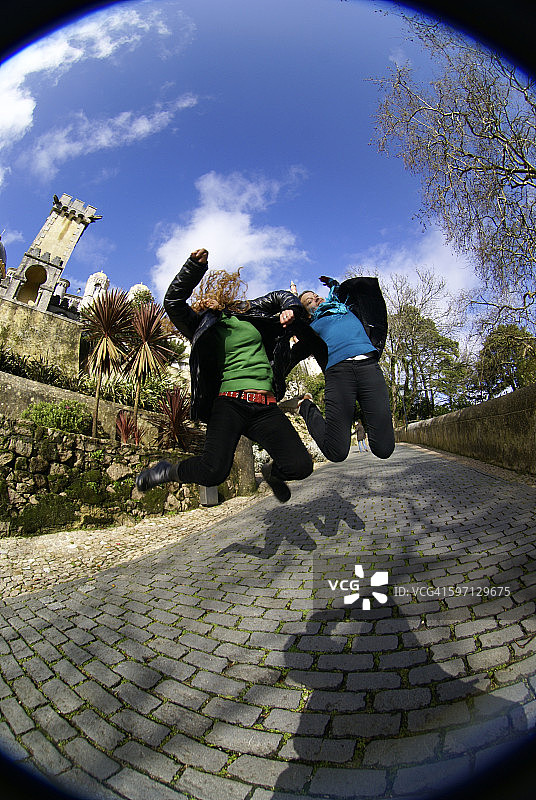 跳跃者的快乐图片素材