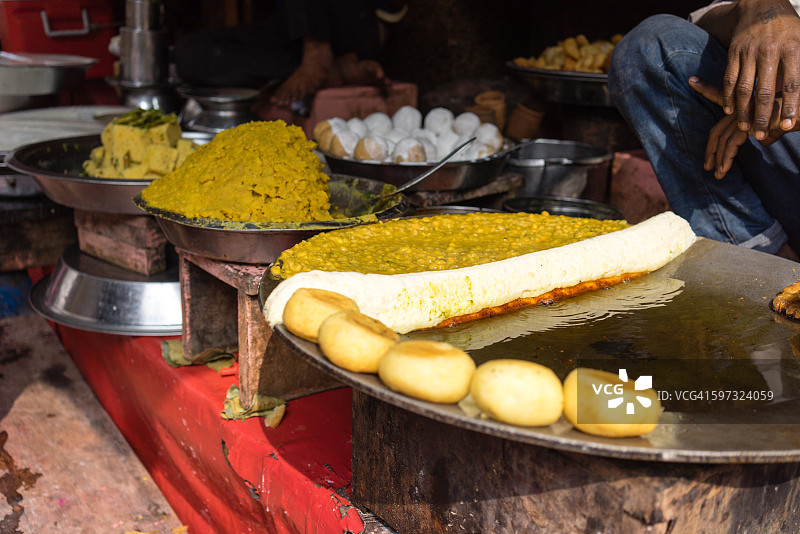 印度街头食品图片素材