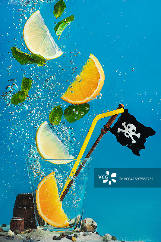 海盗柠檬汁图片素材
