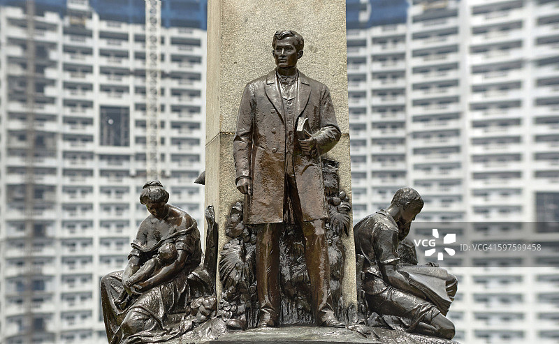 黎刹公园的黎刹纪念碑图片素材