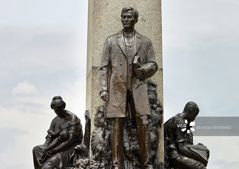 黎刹公园的黎刹纪念碑图片素材