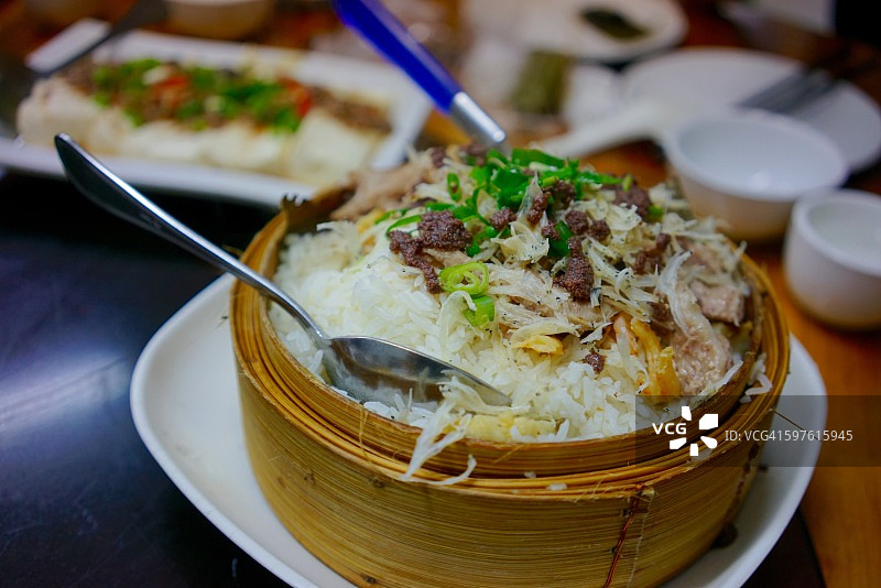 香港大屿山虾酱炒饭图片素材