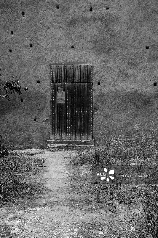 黑白门廊，非斯图片素材