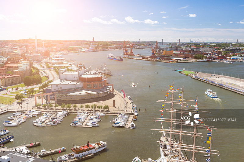 哥德堡内湾风光图片素材