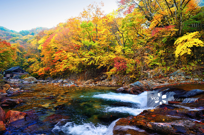 日本群马县的迷人秋色图片素材