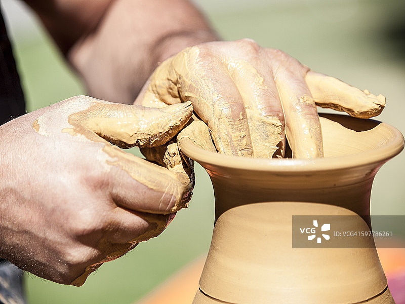 陶工塑形图片素材