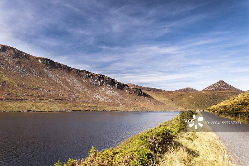 北爱尔兰莫恩山脉斯佩尔加水坝图片素材