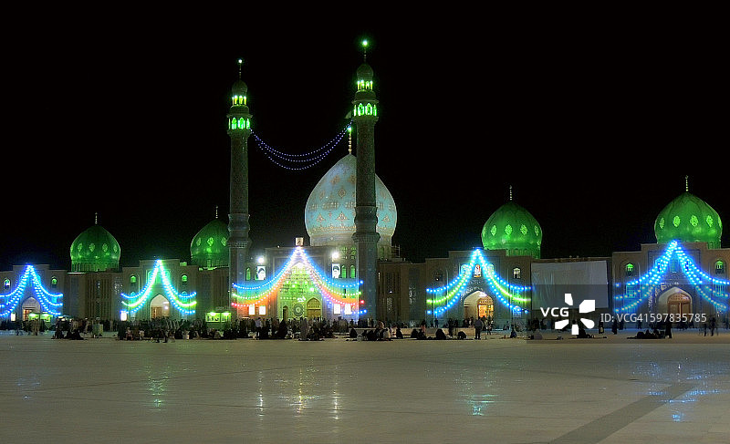 为伊玛目马赫迪之夜准备的贾姆卡兰什叶派穆斯林清真寺图片素材