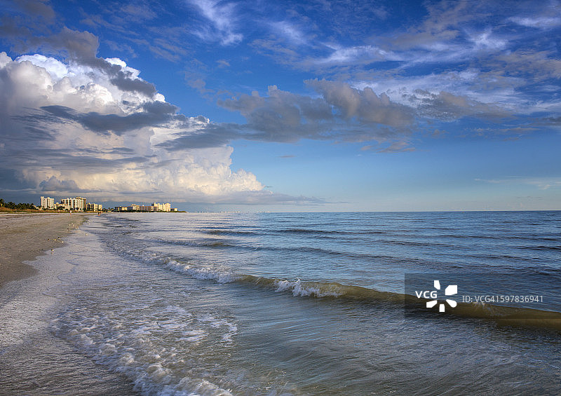 埃斯特罗岛蓝色风光，迈尔斯堡图片素材