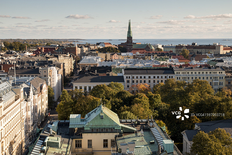 赫尔辛基天际线图片素材