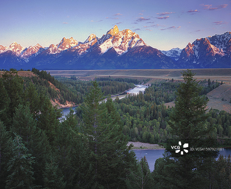 蛇河观景台图片素材