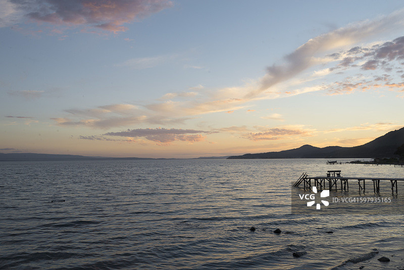 土耳其加里波利半岛海上日落图片素材