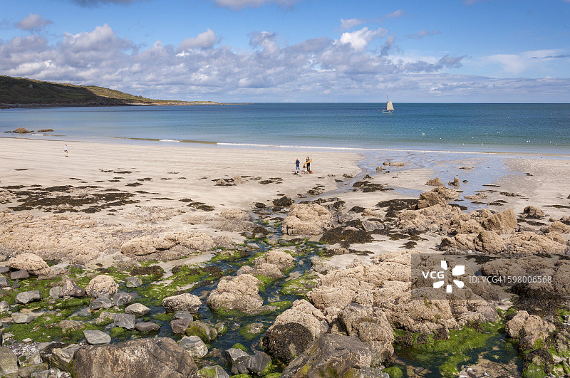英格兰康沃尔郡科弗拉克海滩图片素材